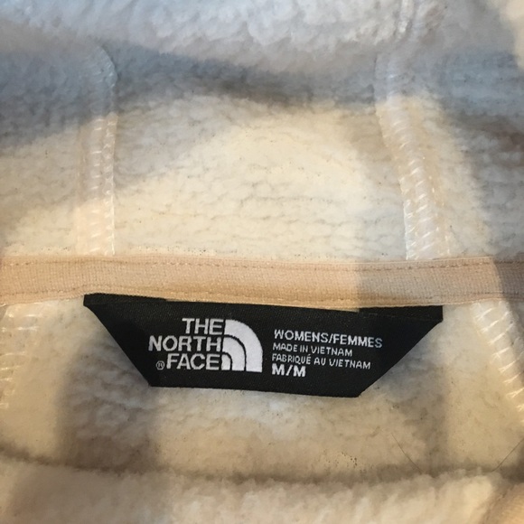 The North Face Sherpa Fleece Hooded Pullover Cream - Picture 5 of 6